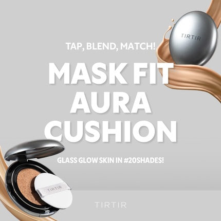 Fundație Compactă Tirtir Mask Fit Aura Silver, Finish Semi-Glow, Culoare Naturală