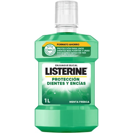 Listerine, Enjuague Bucal Dinti si Gingi, 1L, Menta Fresca