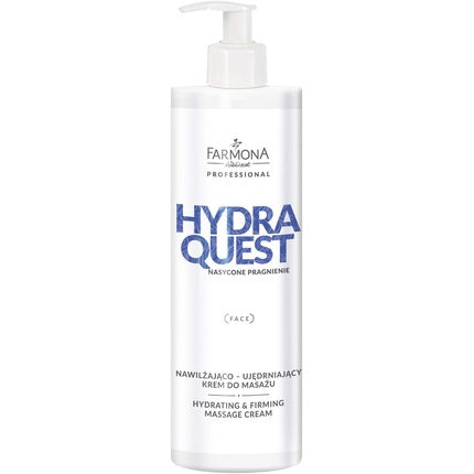 Cremă de masaj hidratantă și fermizantă pentru față, Farmona Hydra Quest, 130 g