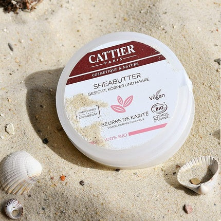Unt de corp Cattier, Shea Butter Organic, 100ml, alb