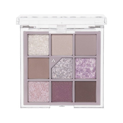 Paletă ochi UNLEASHIA Glitterpedia No.4 Lavender Fog, 8 culori, ambalaj transparent