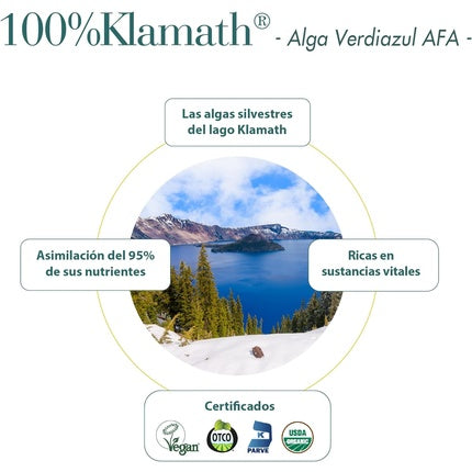 Supliment 100% KLAMATH, Verdiazuelle AFA, 90 comprimate