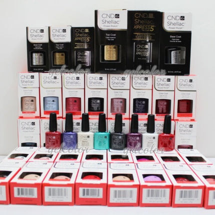 Lac de unghii CND Shellac, Base Top Coat, 7.3ml