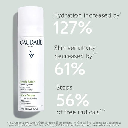 Spray Facial, Caudalie, Grape Water, 75ml, Alb