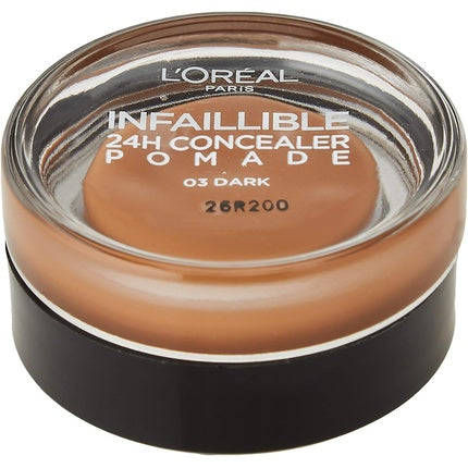 Concealer L'Oréal Paris Infallible Pomade, Nuanta 03 Dark, 15g