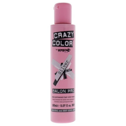 Culoare păr semi-permanentă Crazy Color Salon Pro 027 Silver, 189 ml