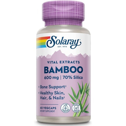 Supliment Solaray Bamboo Stem Extract 600mg, 60 capsule