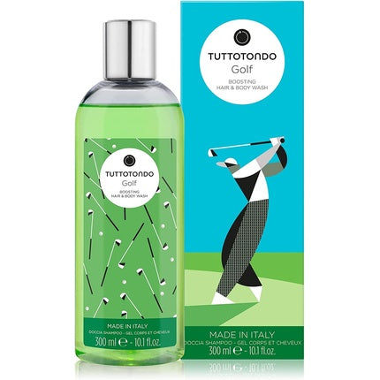 Golf Hair Body Wash, T Tondo, 300 ml, Verde