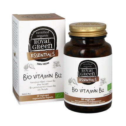 Royal Green Bio Vitamin B12, Supliment Alimentar Organic, Vegan, 60 Capsule, 25 Micrograme