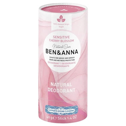 Deodorant Ben & Anna Cherry Blossom, Push Up Carton, 60g, Natural Origin