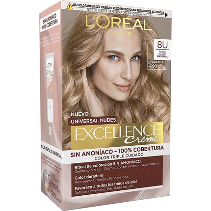 Vopsea de păr, L'Oréal Paris, Excellence Creme, blond deschis
