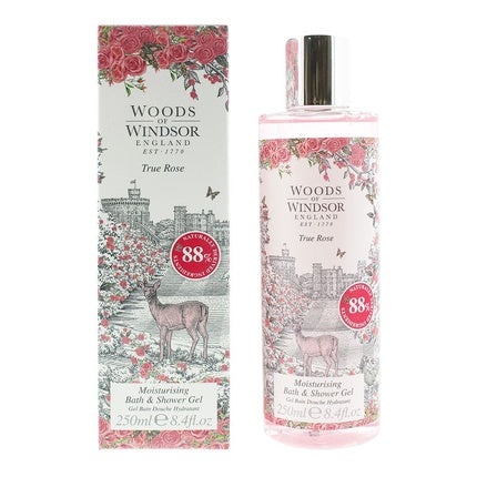 Gel de duș și baie Woods Of Windsor True Rose 250ml pentru femei