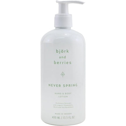 Loțiune corp, Bjork & Berries, Never Spring, alb, 400 ml
