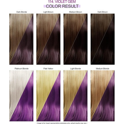 Vopsea Semipermanentă pentru Păr Adore Shining Violet Gem 114, 118ml