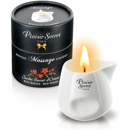Lumânare de masaj, Plaisirs Secrets, Red Wood, 80ml