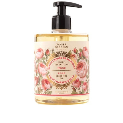 Panier des Sens, Savon lichid Marseille Rose, 500ml, cu ulei esențial de trandafir