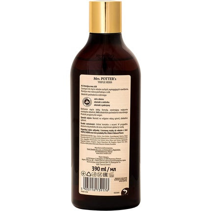 Șampon Mrs. Potter's Triple Herb, 390 ml, maro