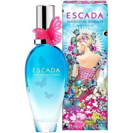 Perfum Escada Turquoise Summer Woman, Eau de Toilette, 50ml, Albastru