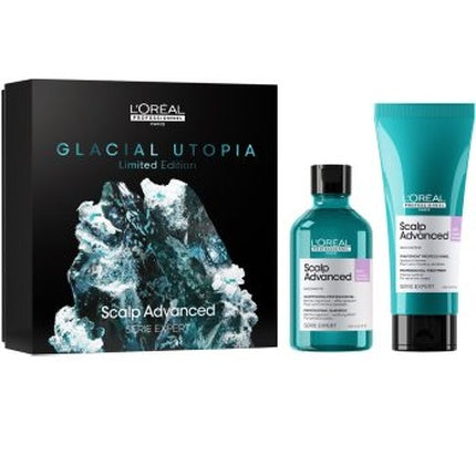 Set scalp L'Oréal Professionnel Serie Expert Scalp Advanced Glacial Utopia, 250 ml + șampon