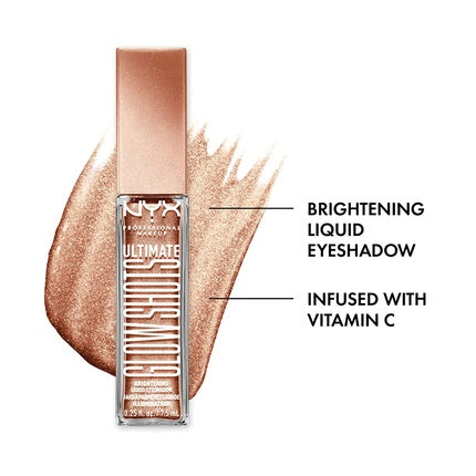 Șapă de gene lichidă NYX Professional Makeup Ultimate Glow Shots Golden Goji, 10 ml