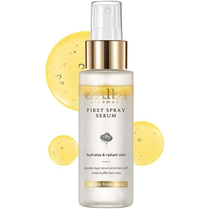 Serum facial D'Alba Italian White Truffle First Spray Vegan Skin Care 50ml
