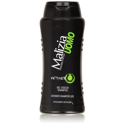 Șampon gel de duș bărbați, Malizia, Profumo d'Intesa, 250ml