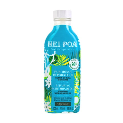 Ulei reparator pentru păr, Hei Poa, Pur Monoi Reparateur, 100 ml, albastru