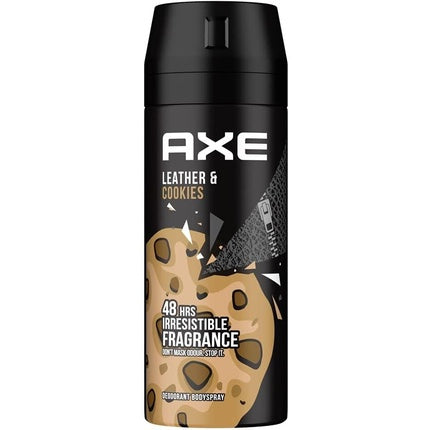 Deodorant spray, Axe, Leather & Cookies, 150 ml, negru