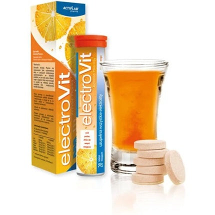 Electrovit Tablete Efervescente, Electroliți, Gust de Citrice, 20 Tablete