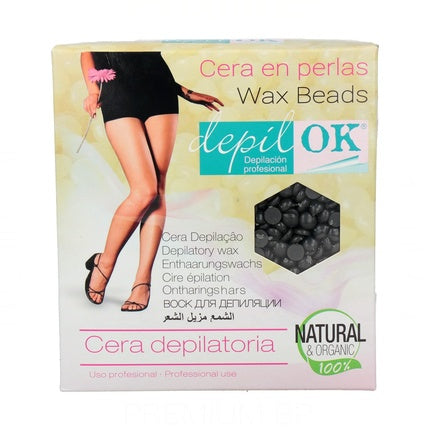 Ceară granule, Depil Ok, Black Pearl, 1000g
