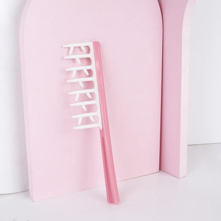 Brushworks Smoothing Curl Comb, Pink