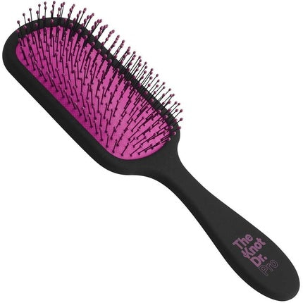 Perie păr The Knot Dr. PRO, neagră cu pernă roz