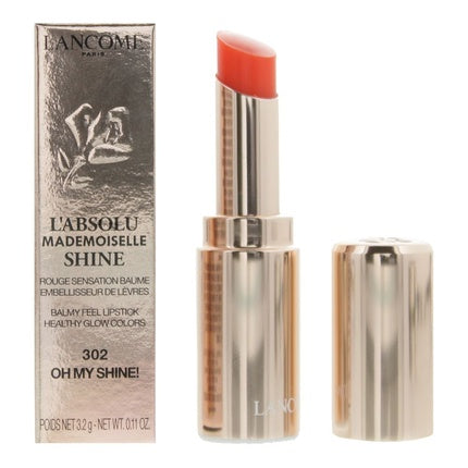 Ruj Lancôme L'Absolu Mademoiselle Shine 302 Oh My Shine, portocaliu, 3.2g
