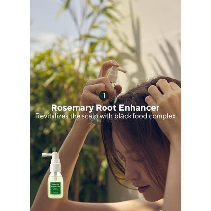 Set Mini Aromatica Rosemary Scalp Scaling Trial Kit, Șampon, Root Enhancer, Scrub, Perie Lemn
