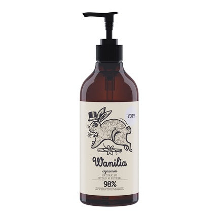 Săpun lichid, Wally, Yope, vanilie și scorțișoară, 500 ml