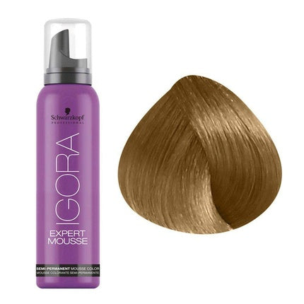 Moussă Colorant Păr Igora Expert Mousse, Schwarzkopf, 7-5 Blond Mediu Auriu, 100ml