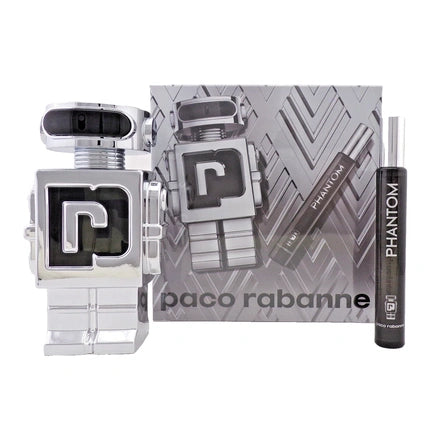 Set Parfum Paco Rabanne Phantom, Cadou Bărbați, 105 ml și 10 ml, Design Robot