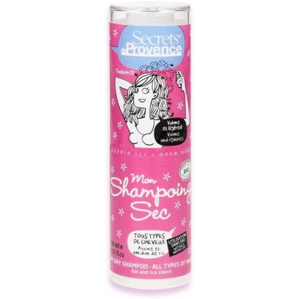 Mon Shampoing Sec Secrets de Provence, Culoare roz, Ambalaj tubular
