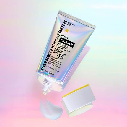 Crema de față Peter Thomas Roth Max Clear Invisible Priming Sunscreen SPF 45, 1.7 fl oz