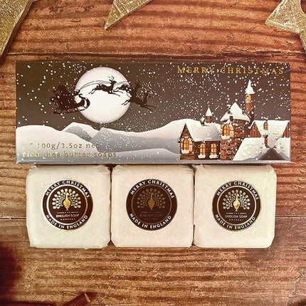 Săpun de mână The English Soap Company - Winter Village Gift Boxed 3 x 100g
