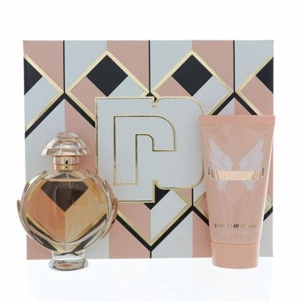 Set cadou parfum Paco Rabanne Olympea, Eau De Parfum 50ml si Lotiune de corp 75ml