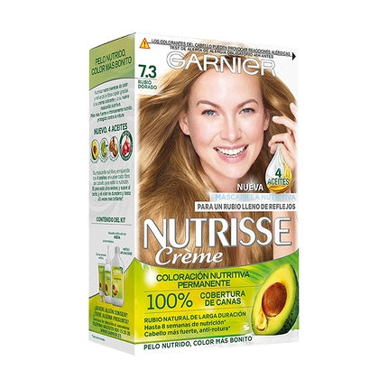 Vopsea de păr Garnier Nutrisse Crème 73, Blond Auriu Mediu