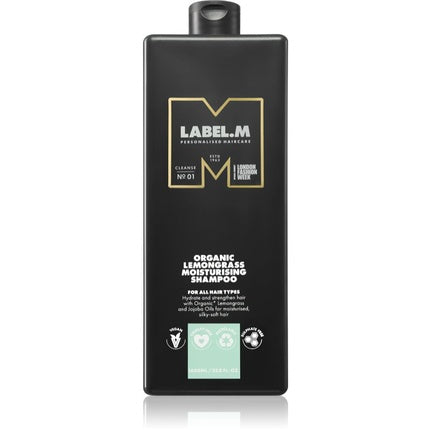 Șampon hidratant cu Lemongrass, Label.m, 1000 ml