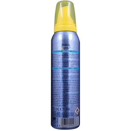 Mousă pentru păr Malizia X Style Strong Foam Fixative, albastru, 250 ml