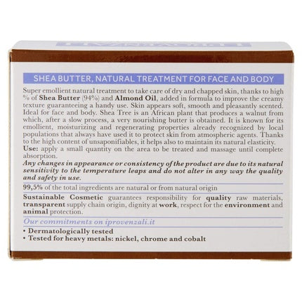 Unt de shea pentru față și corp, I Provenzali, 100ml