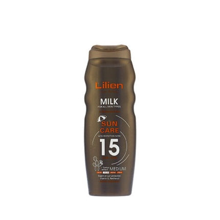 Loțiune protecție solară, Lilien, SPF 15, 200ml, bronz