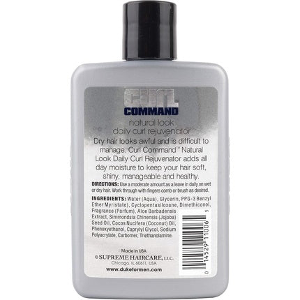Condițor Leave-In Duke Curl Command Natural Look Daily Curl Rejuvenator 220ml