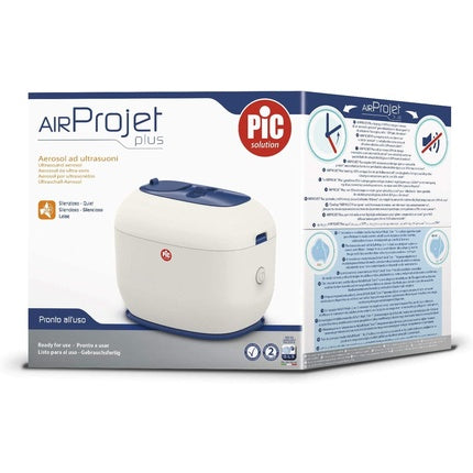 Inhalator Abur Pic Solution AirProjet Plus, alb-albastru