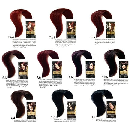 Vopsea de păr, Belle' Fine, Permanentă, negru-blond-roșcat