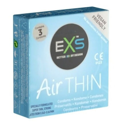 Prezervative Exs Air Thin, 3 bucăți
